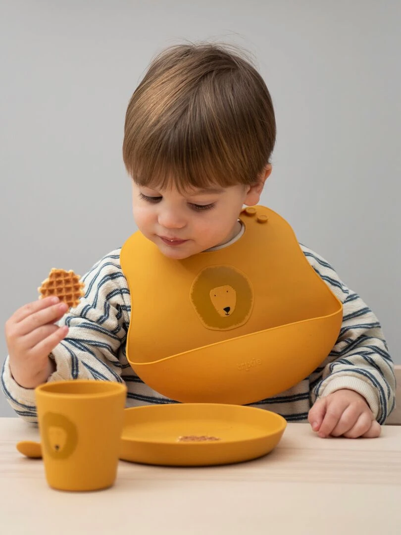 Lot de 2 gobelets en silicone Mr Lion   Jaune