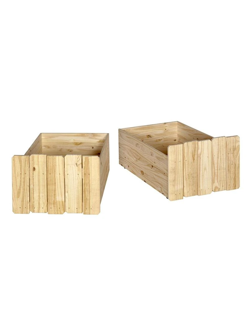 Pack lit avec tiroirs et matelas Donnie AKITEN RETAIL Marron