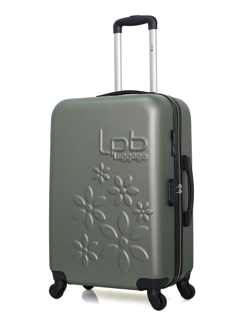 LPB LUGGAGE VALISE WEEKEND ABS ELEONOR 4 ROUES 65 CM Vert kaki