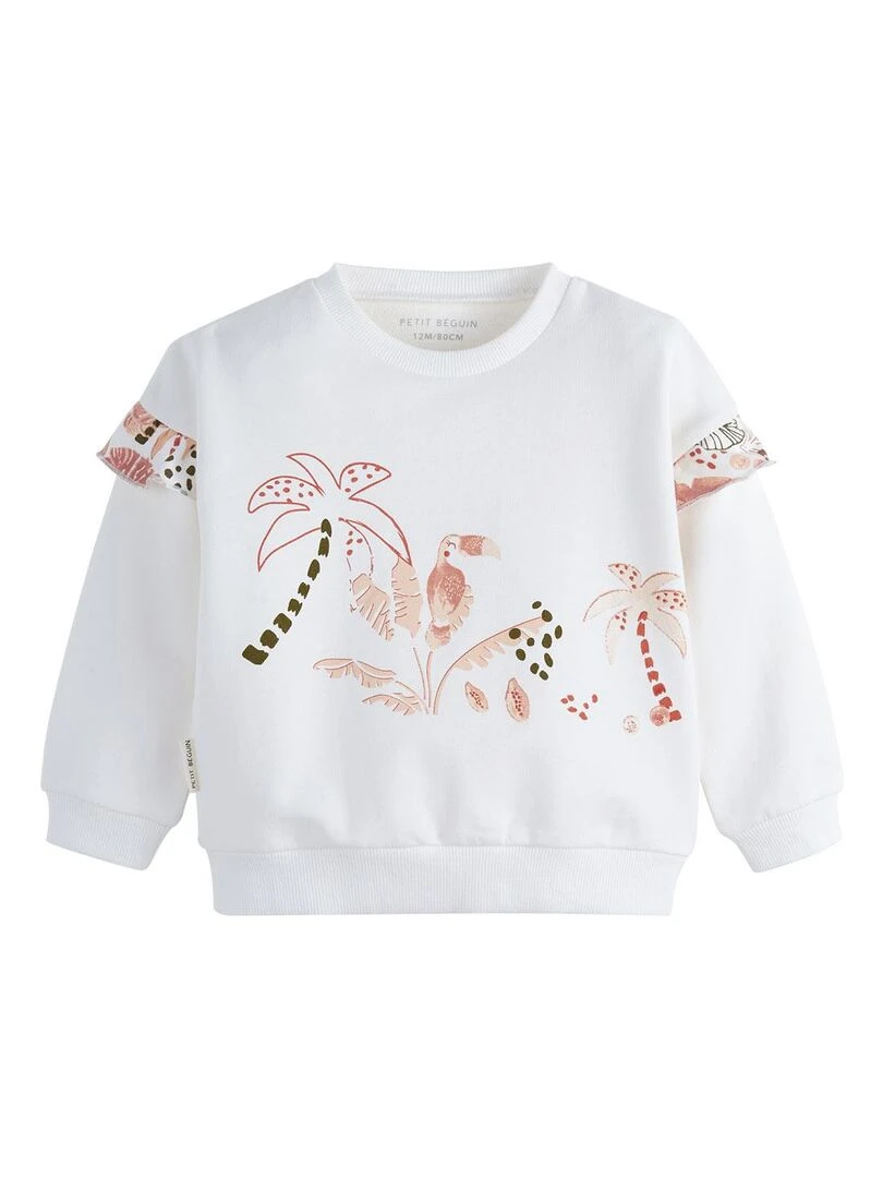 Sweat shirt bébé Para Ecru