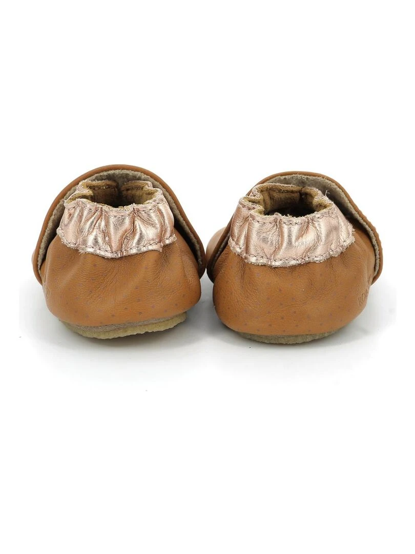 Chaussons Cuir Flyinthewindcrp   Marron