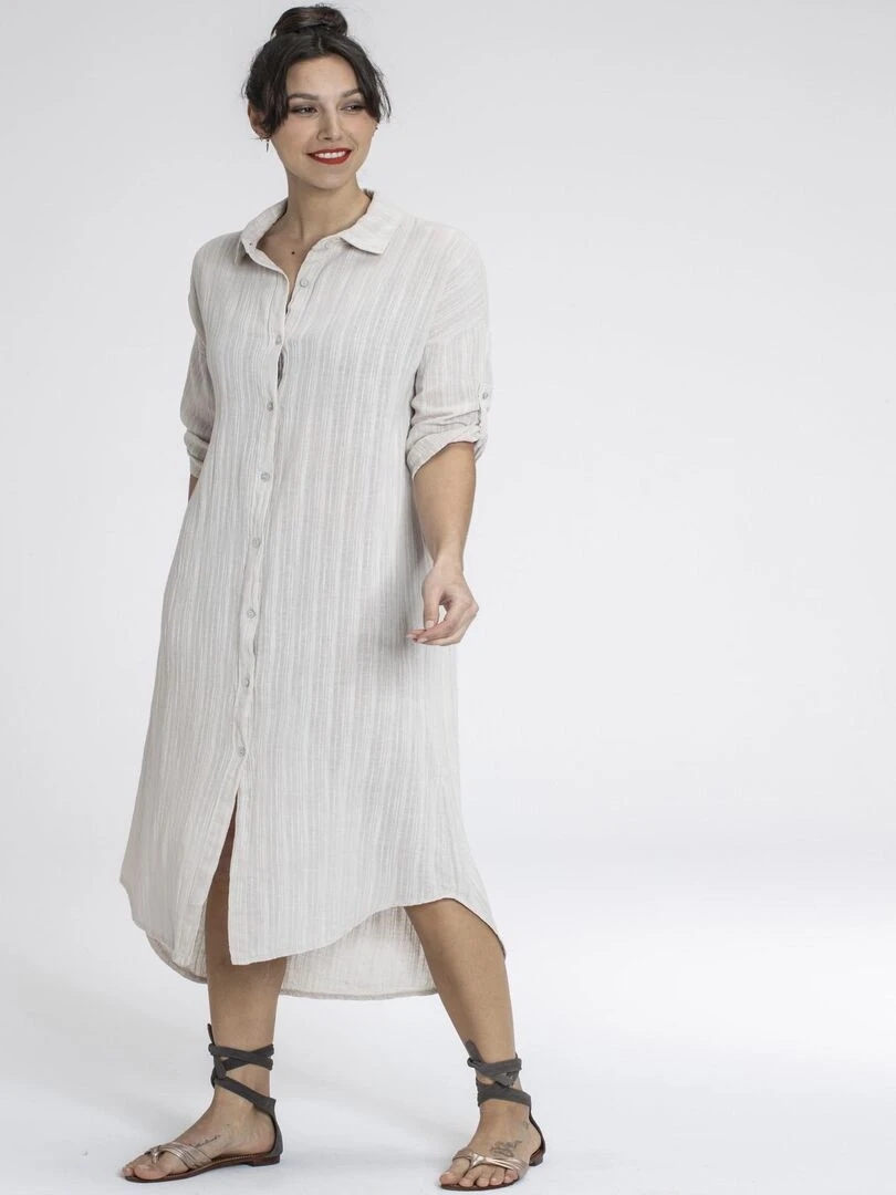 Robes chemise ROMANE Gérard Pasquier Beige
