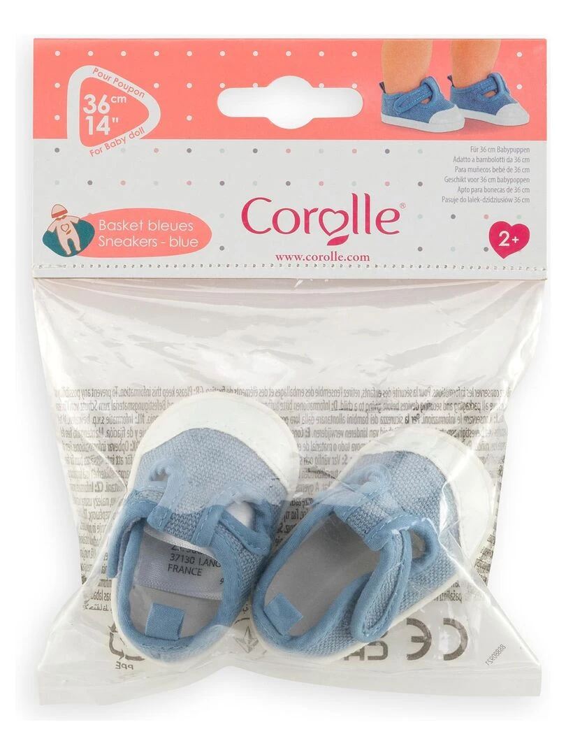 Baskets Bleues pour poupon 36 cm   Bleu