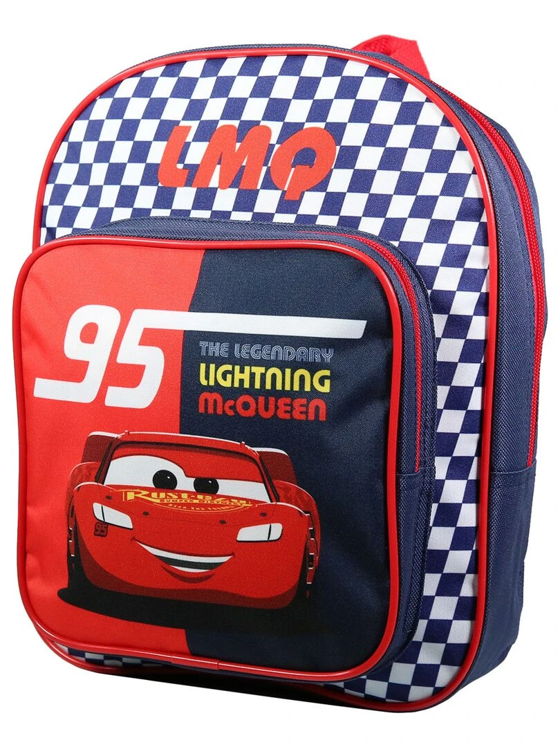 BAGTROTTER Sac à dos 31 cm avec poche maternelle Cars Rouge et bleu Multicolore