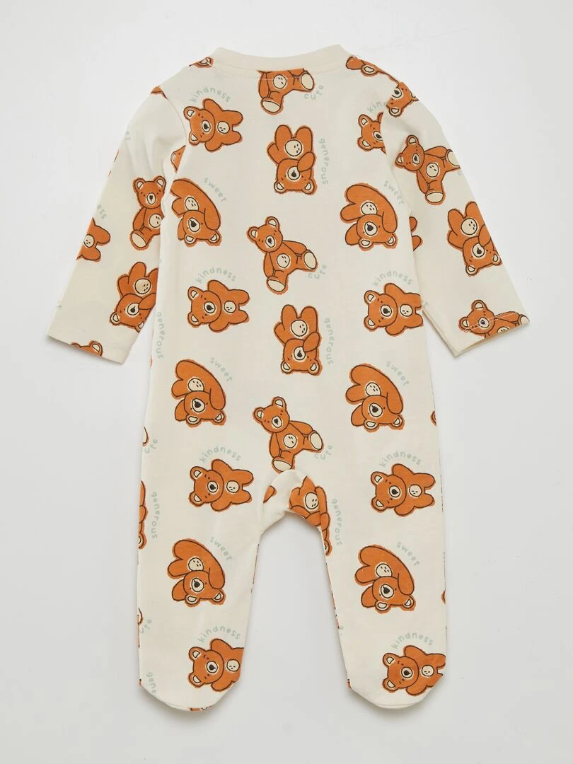 Pyjama dors bien à motif   Beige