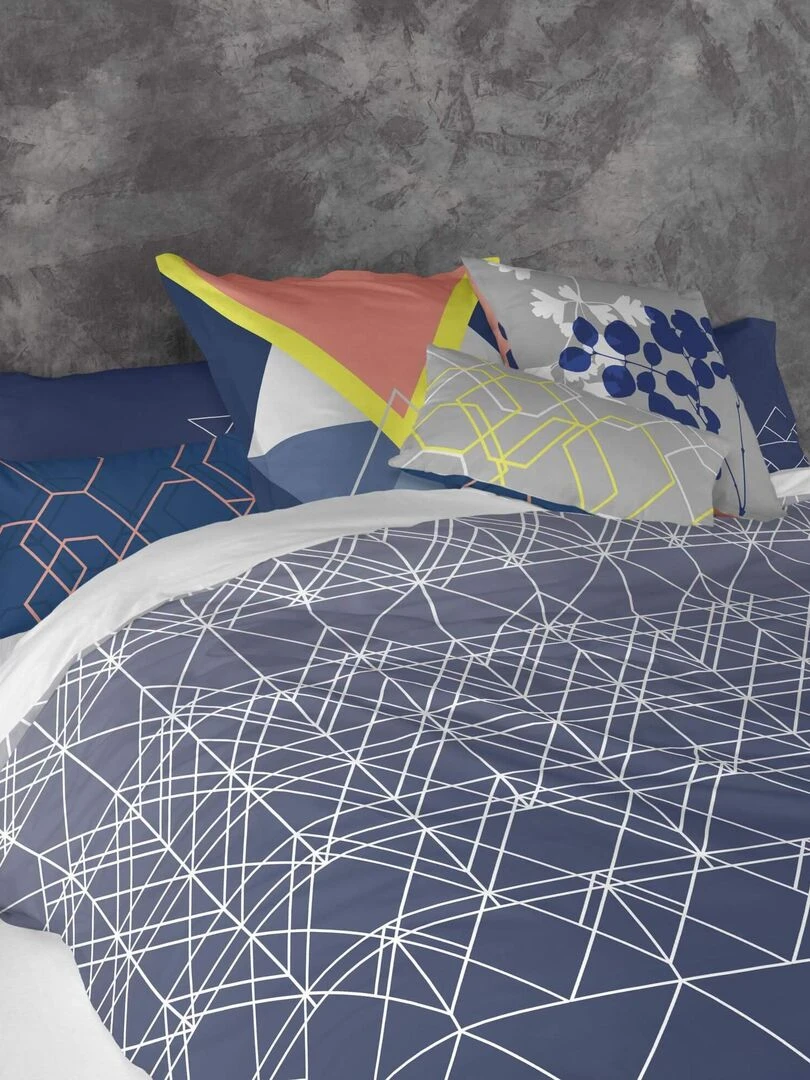 Housse de coussin Meraki "Happyfriday"   Blanc