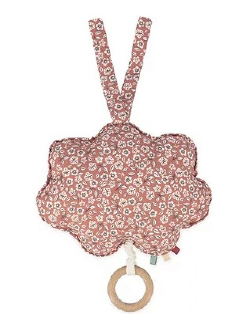 Mobile Musical En Tissu Mon Petit Lapin (15 Cm) Rouge