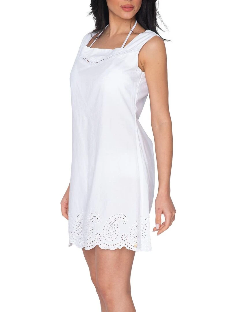 Robe estivale à bretelles Hope   Blanc