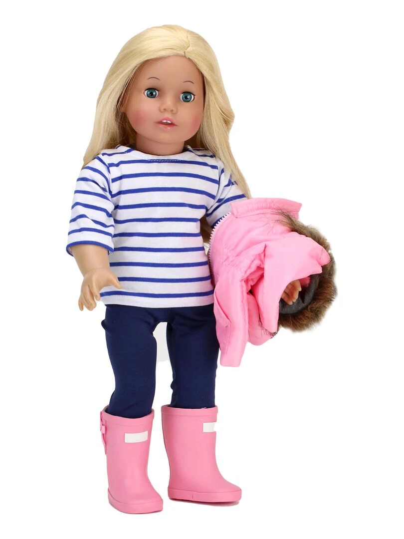 Sophia's   18" Poupee   Parka  Leggings  Stripe T & Wellies   Rose clair   N/A