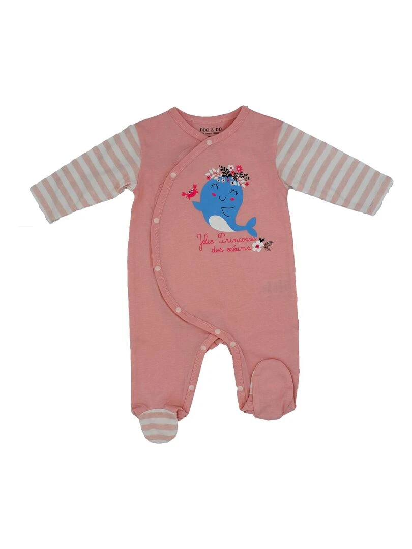 Pyjama Jersey 'mini Princesse''doo&bo' rose clair