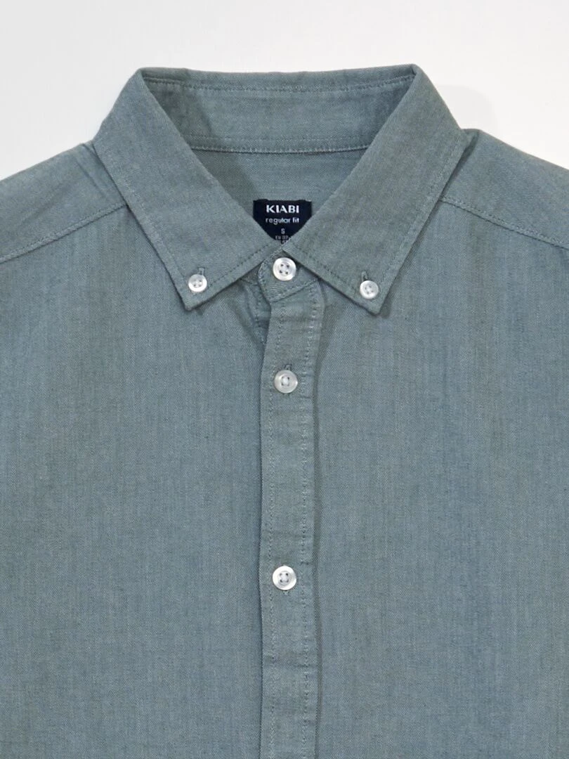 Chemise en coton oxford Vert