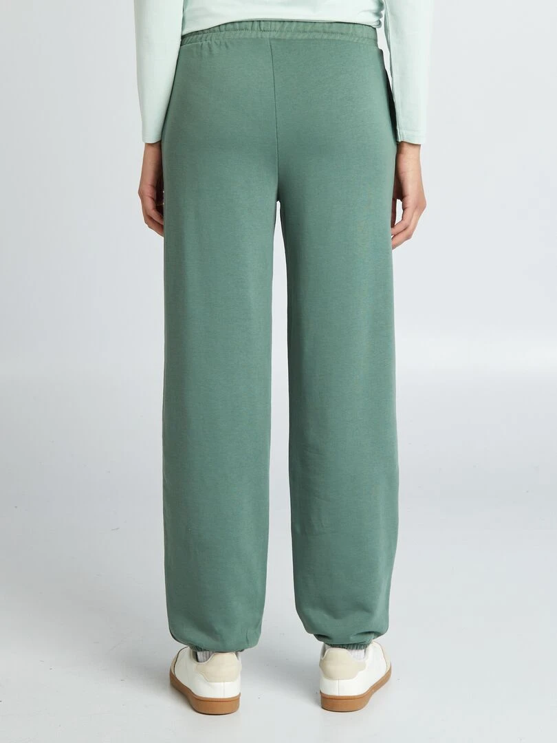 Jogging large et uni   Vert