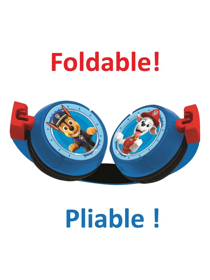 Casque 2 En 1 Bluetooth® Et Filaire Limitation De Son Design Pat’ Patrouille   N/A
