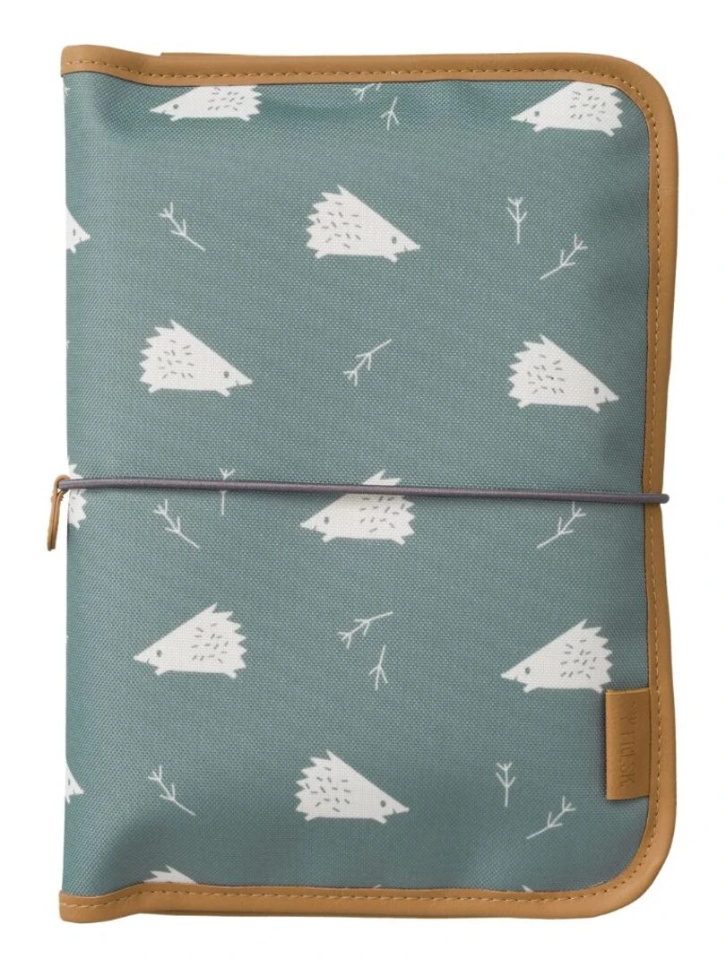 Pochette de change Hérisson Vert d'eau