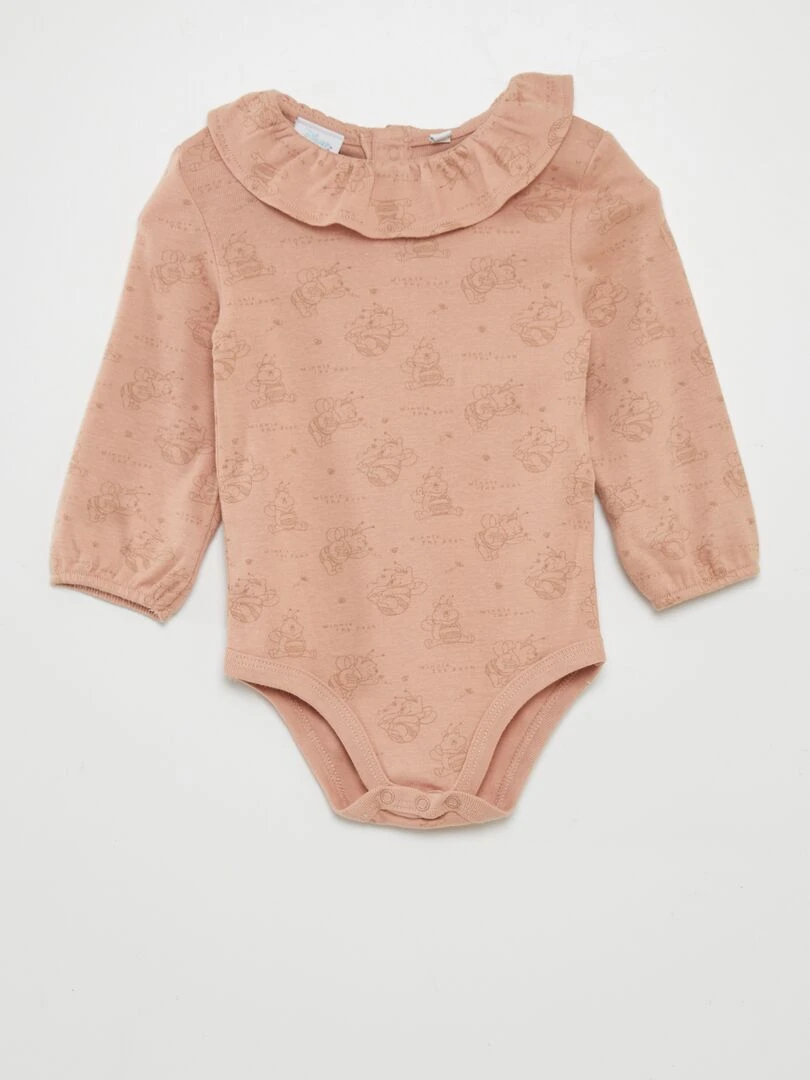 Ensemble 3 pièces body + legging + bavoir   Rose