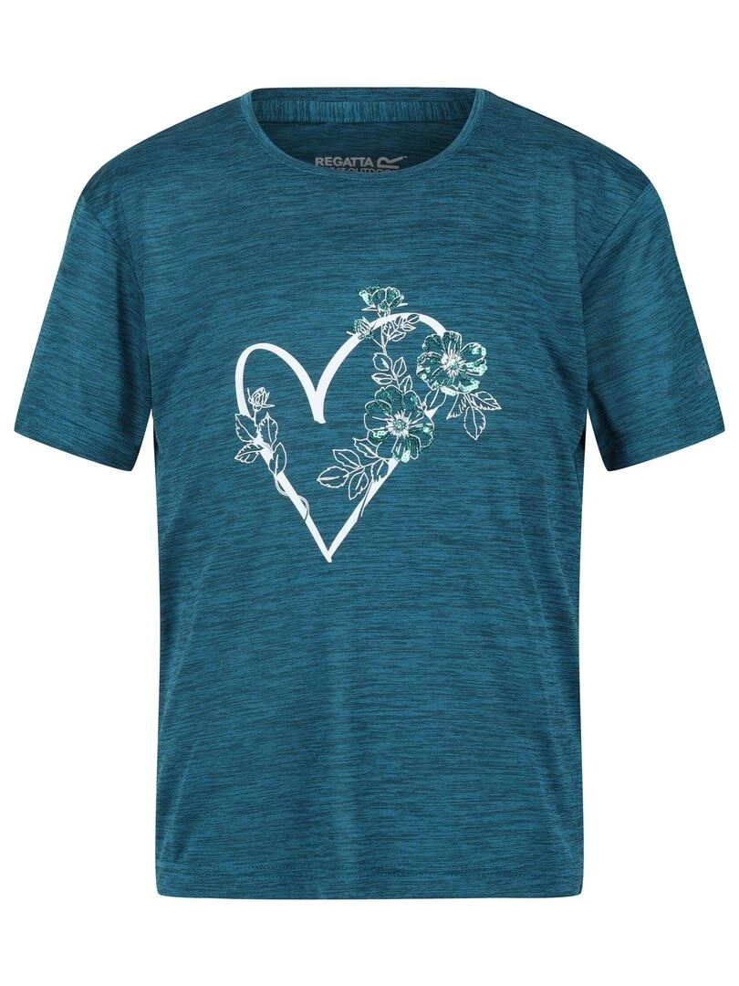 Regatta T shirt FINDLEY KEEP GOING Bleu Vert
