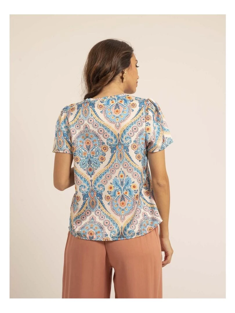 Top motifs FEZINE Bleu