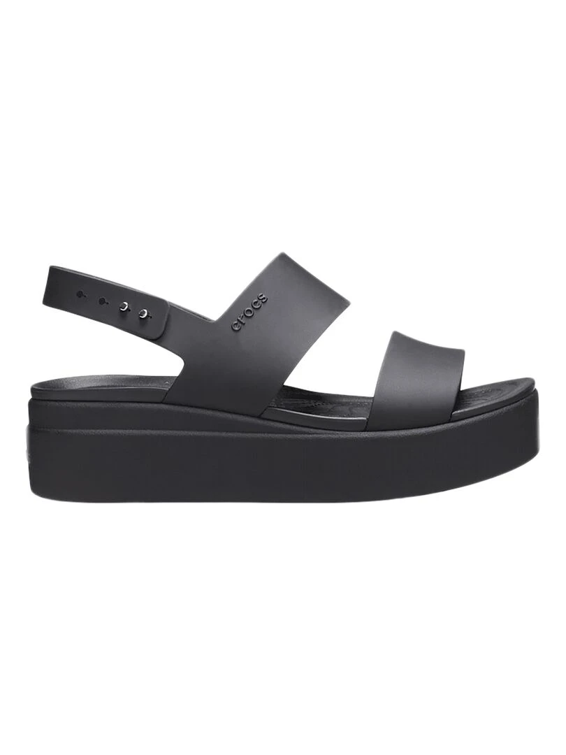 Sandales à bride Crocs Brooklyn low wedge   Noir