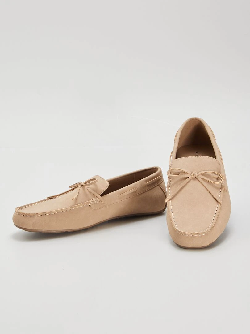 Mocassins en simili   beige