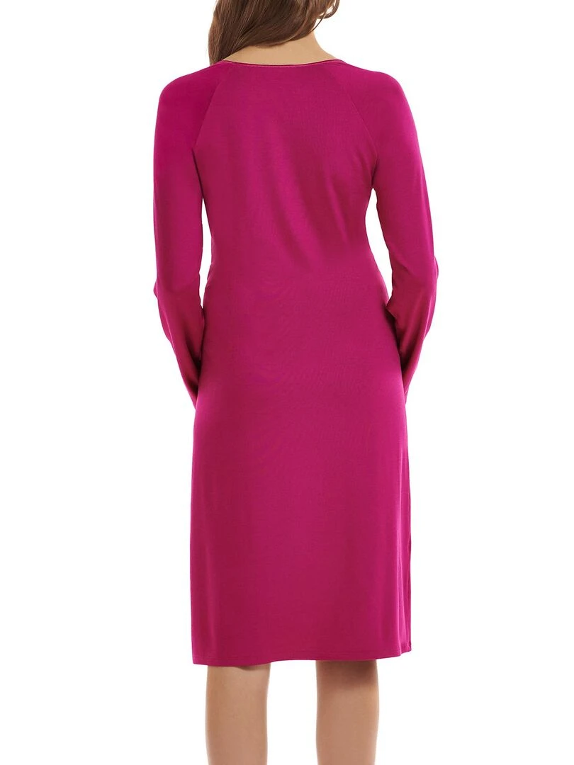 Chemise de nuit manches longues Karin Violet