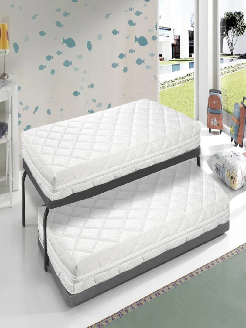 Lot x2 Matelas mousse ‘STAR’ épaisseur 11 cm ergonomique et respirant N/A