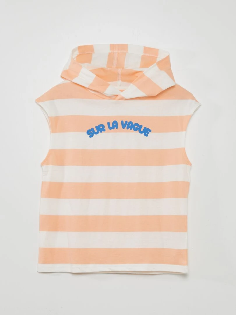 T shirt à capuche Orange