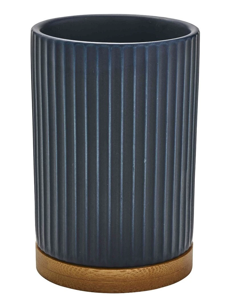 Guy Levasseur Porte brosse à dents en céramique Bleu