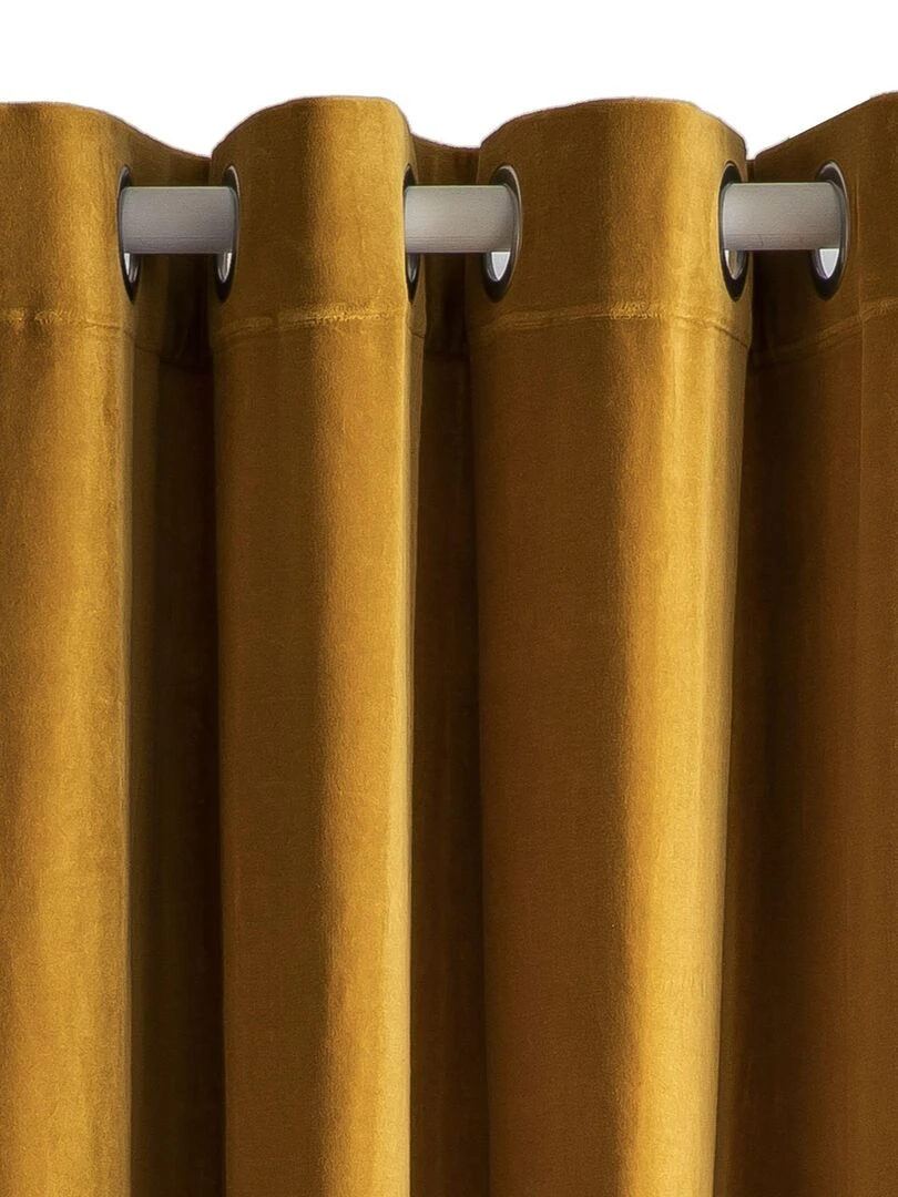 Rideau en velours 'Deko&co' Orange