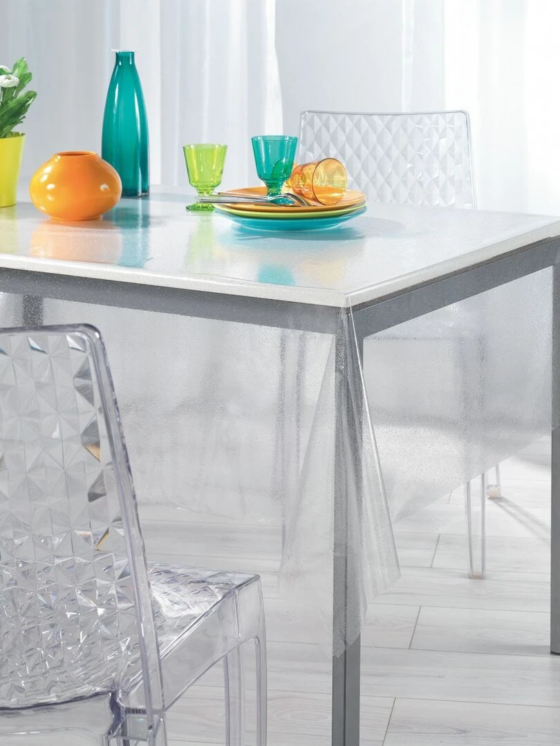 Nappe imperméable rectangulaire Paillette Transparent