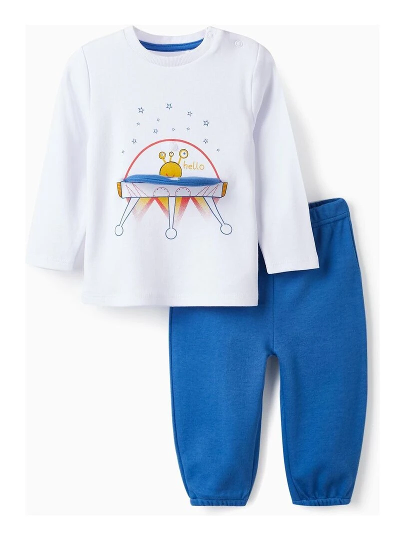 Pyjama en coton avec effet 3D pour bébé garçon 'Nave Espacial' manches longues OUT OF THIS WORLD Bleu