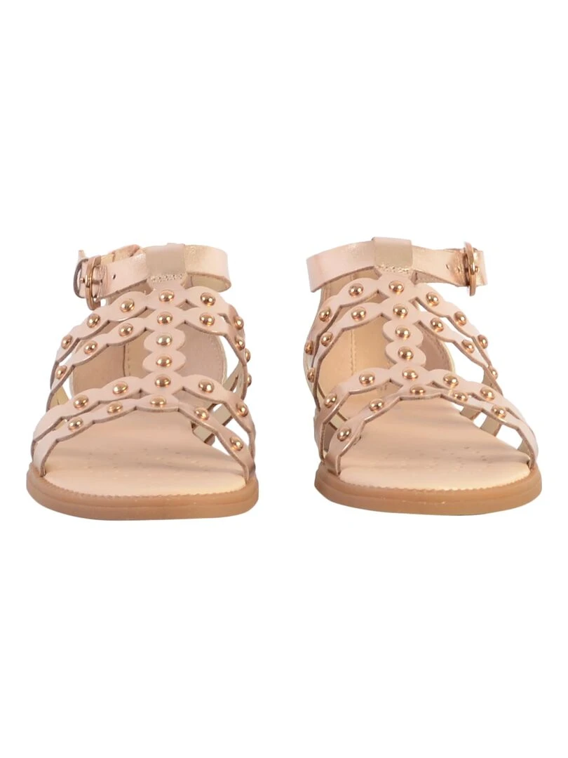 Sandale à Zip Plate Geox Enfant Karly   Beige