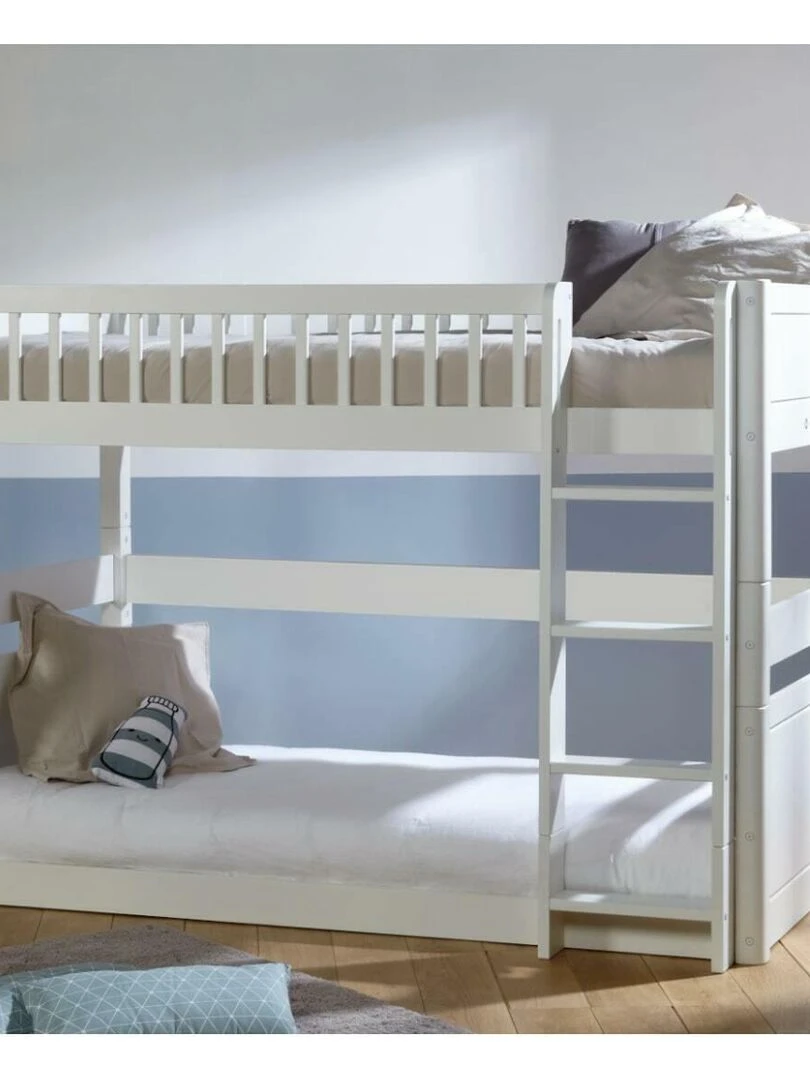 Lit superposé Montessori modulable Victoria   AKITEN RETAIL   Blanc Blanc