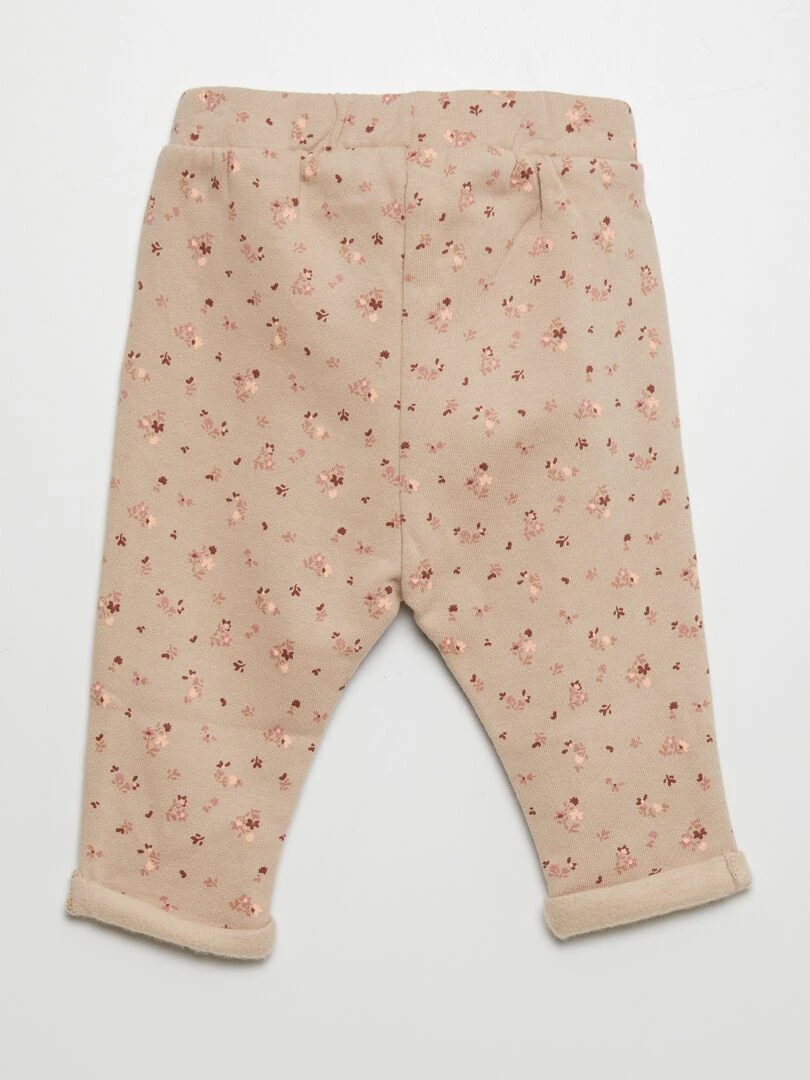 Pantalon sarouel   Beige/fleuri