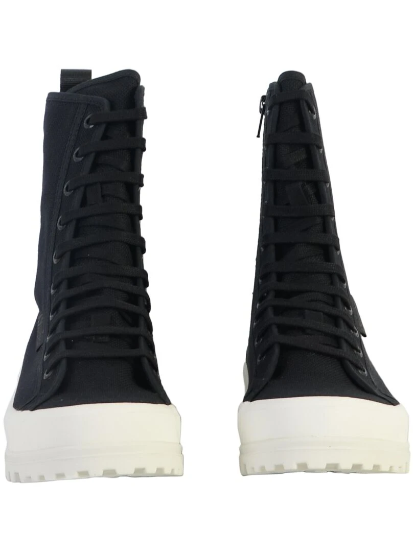 Basket à Lacets Montante Superga Alpina High   Noir