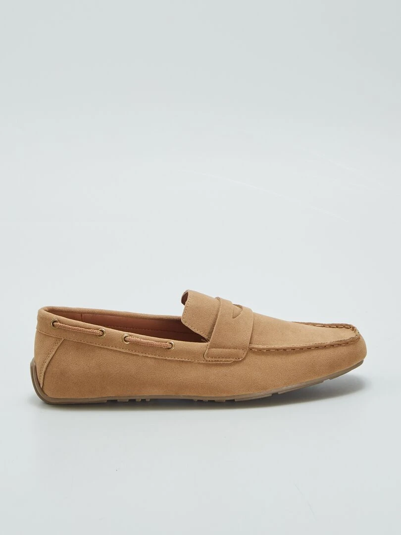 Mocassins en suédine Marron