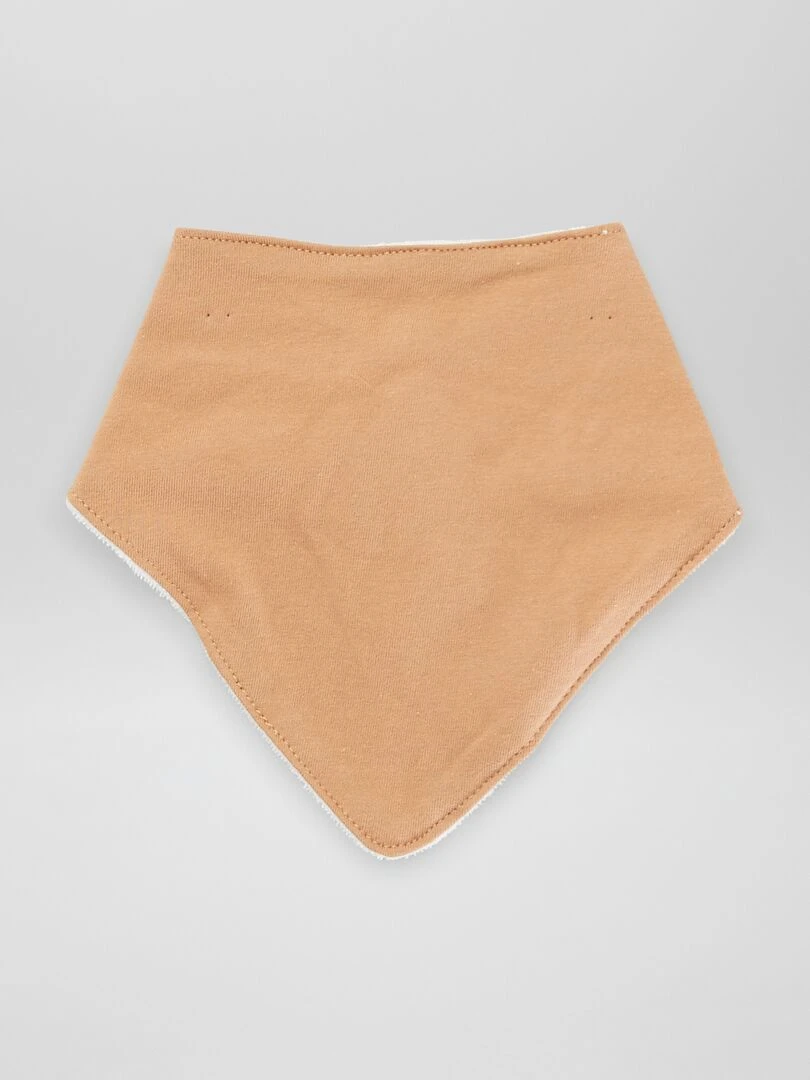 Lot de 3 bavoirs triangle   Beige