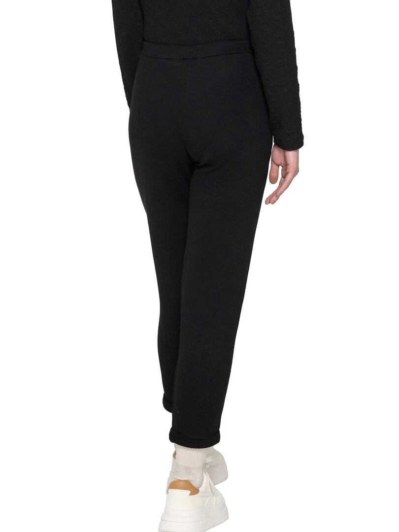 Pantalon chino taille haute Inspired Noir