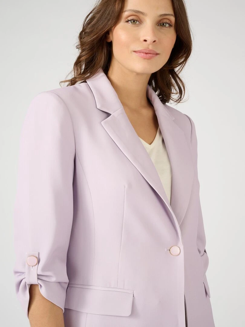 Veste de tailleur longue   Damart   Violet