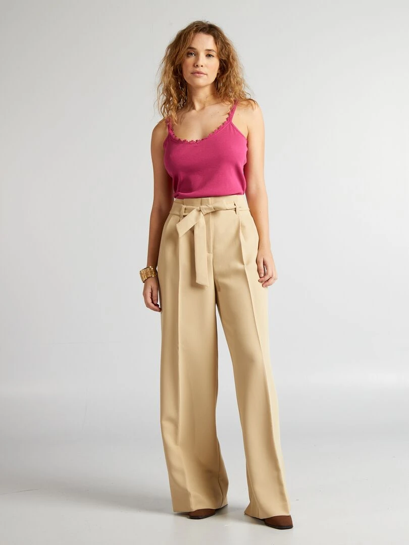 Robe en matière côtelée   noir