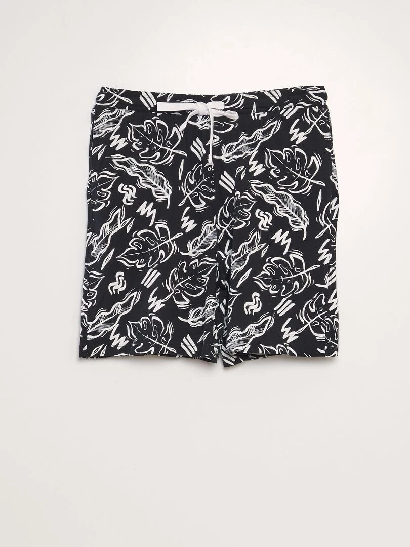Ensemble pyjama t shirt + short   2 pièces   Blanc