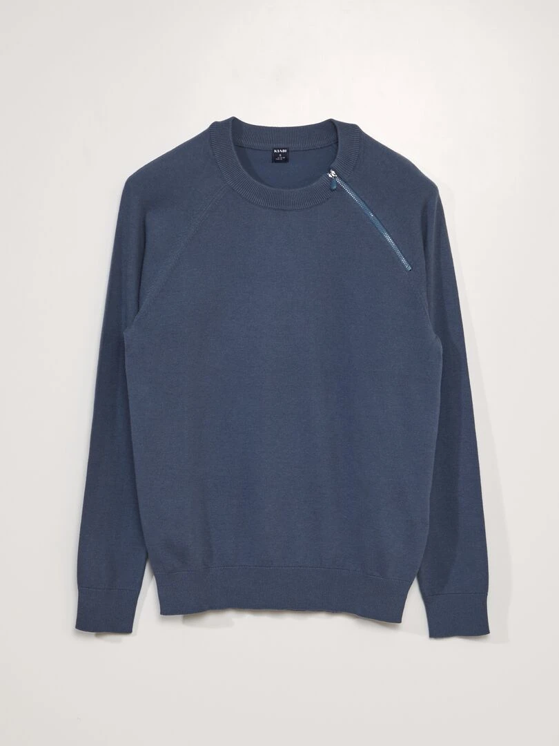 Sweat en maille So Easy Bleu