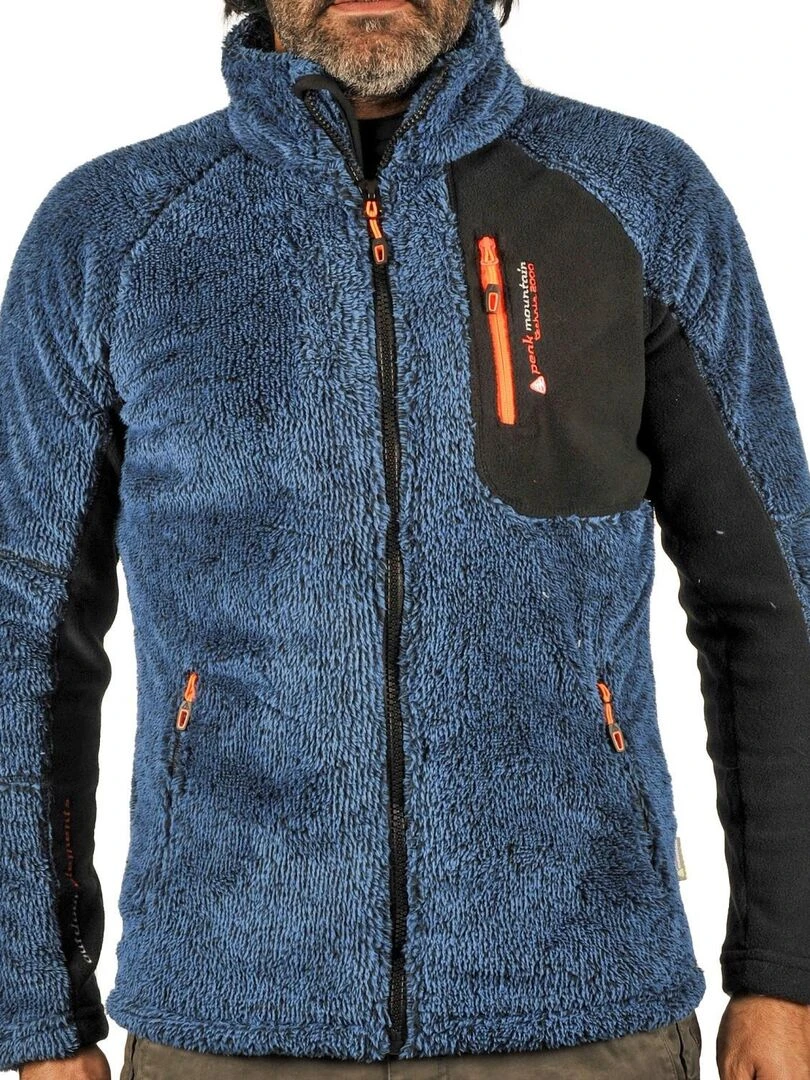 Polaire homme CAMERIS PEAK MOUNTAIN Bleu marine