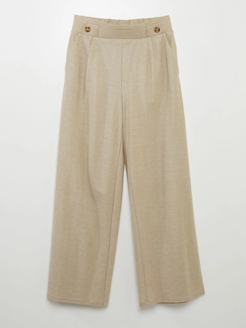 Pantalon large 'JDY' Beige