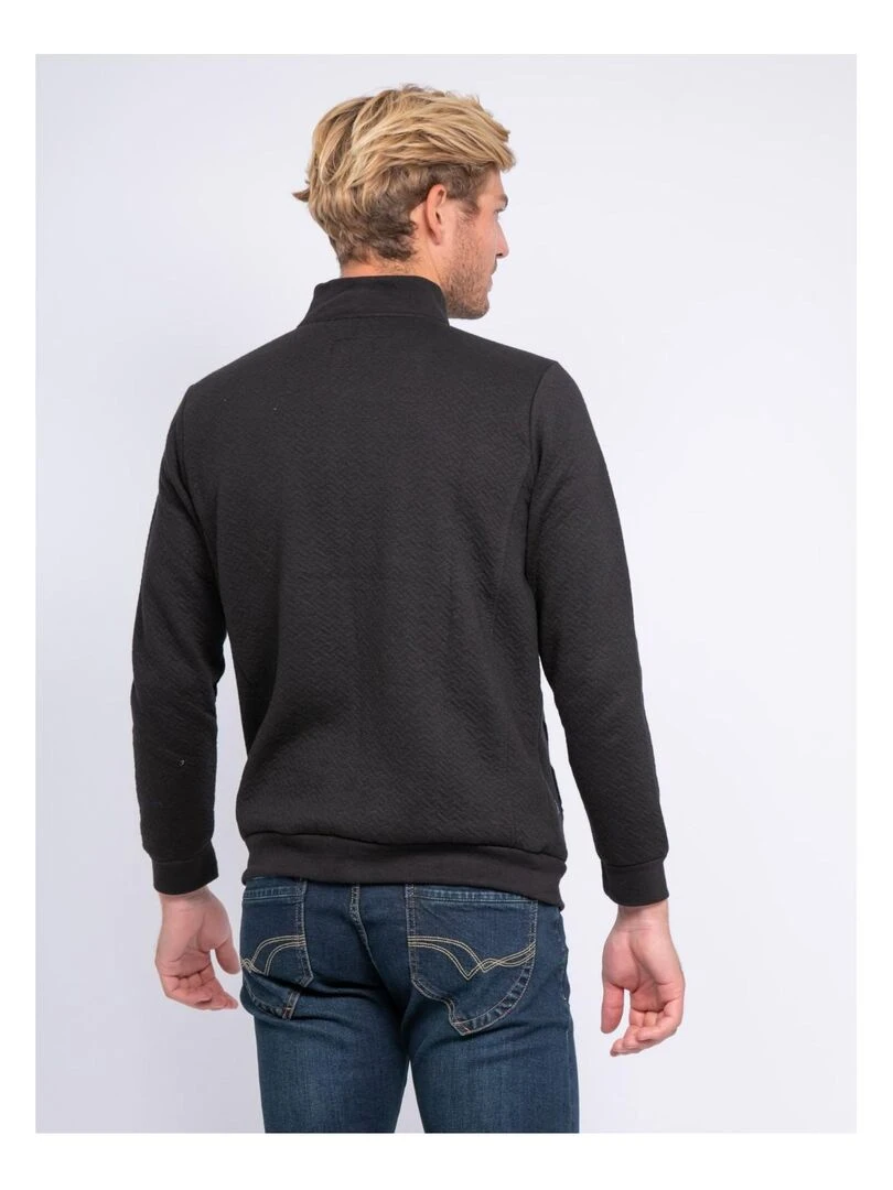 Gilet zippé col montant WARVIN Noir