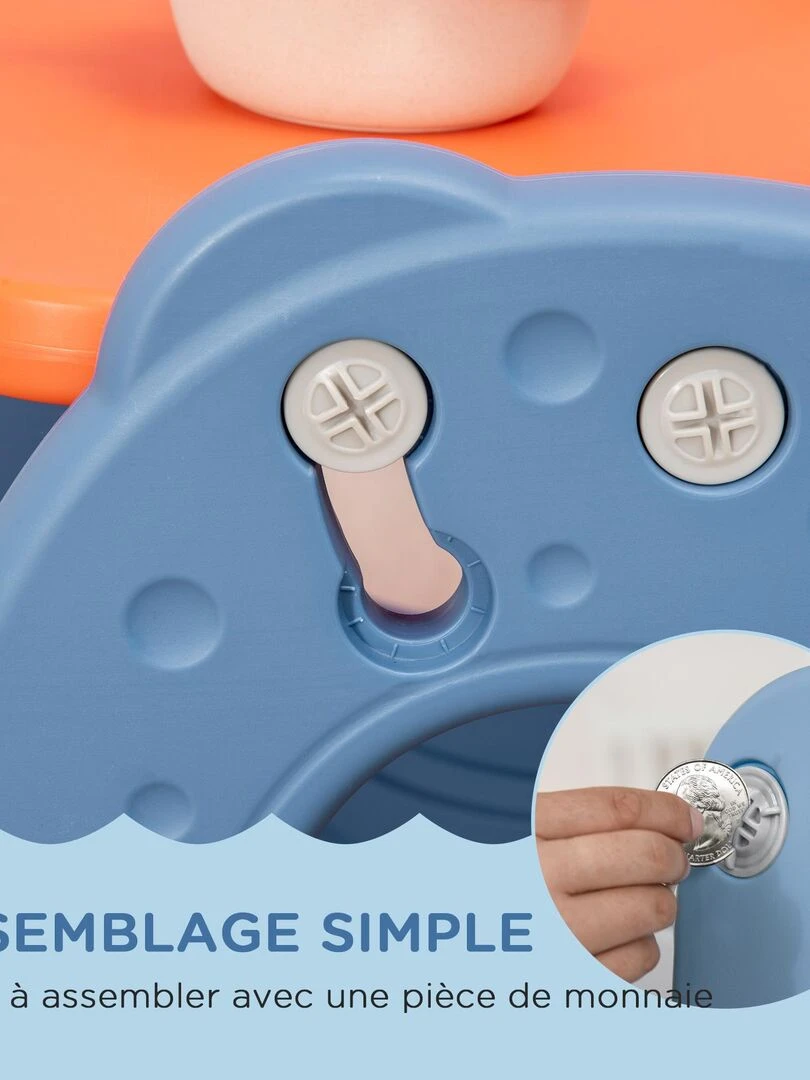 Bureau pupitre pour enfants dim. 65L x 53l x 41H cm   Gris