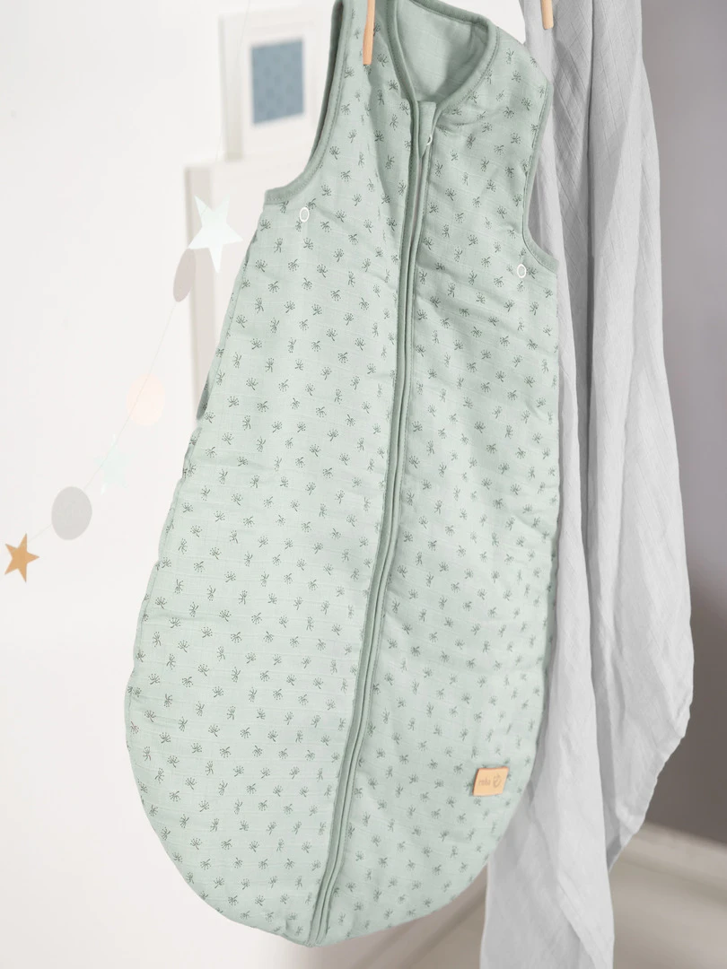 ROBA Organic Gigoteuse Bébé "Lil Planet"   Sac de Couchage D'été   Vert Givré   Vert d'eau