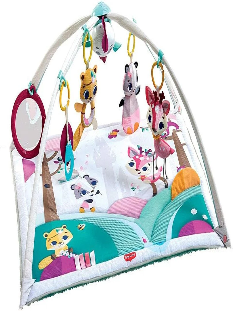 Tiny Love Sunny Day Tapis d'Eveil Bébé Musical Arches ajustables Dès la naissance Tiny Princess Rose