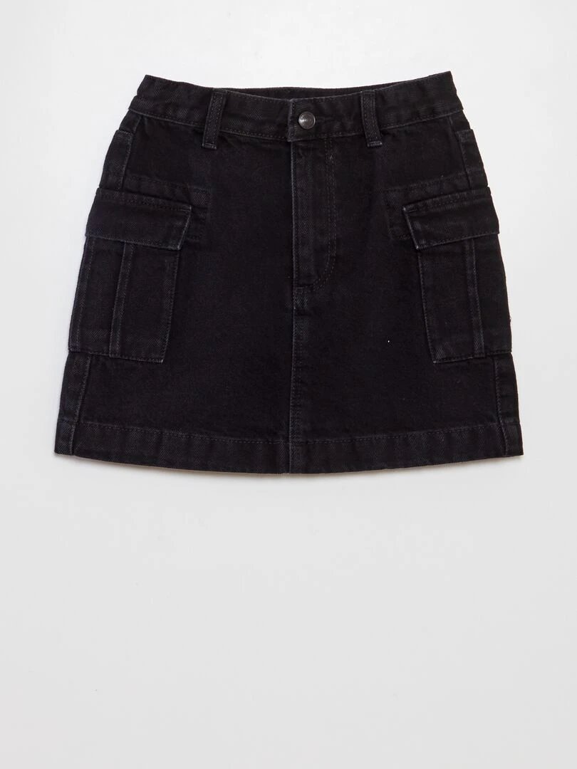 Jupe en jean courte Noir