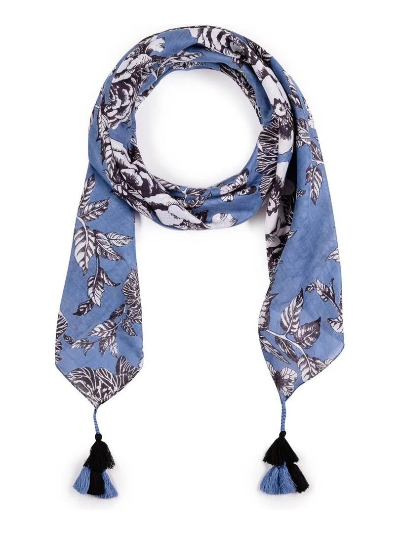 Foulard carré RosaBlue Bleu