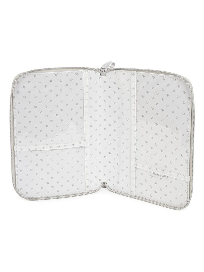 Protège carnet de santé Delia rose   Blanc